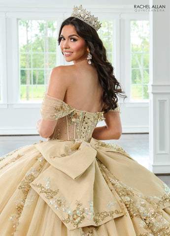 Transparentes Korsett-Quinceanera-Kleid von Rachel Allan RQ2224