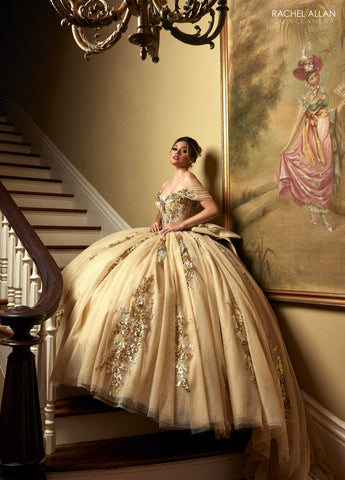 Transparentes Korsett-Quinceanera-Kleid von Rachel Allan RQ2224