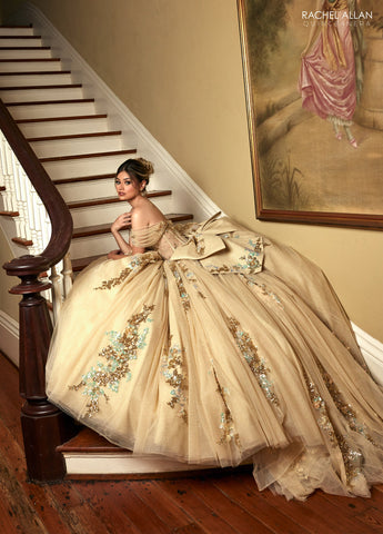Transparentes Korsett-Quinceanera-Kleid von Rachel Allan RQ2224
