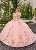 Ärmelloses Quinceanera-Kleid mit Blumenmuster von Rachel Allan RQ3132