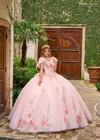 Floral Sleeveless Quinceanera Dress by Rachel Allan RQ3132
