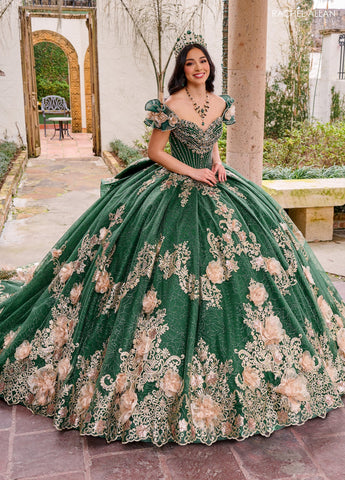 Schulterfreies Quinceanera-Kleid von Rachel Allan RQ3133