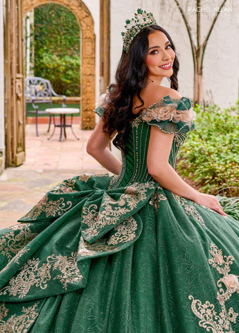 Schulterfreies Quinceanera-Kleid von Rachel Allan RQ3133