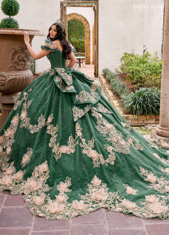 Schulterfreies Quinceanera-Kleid von Rachel Allan RQ3133