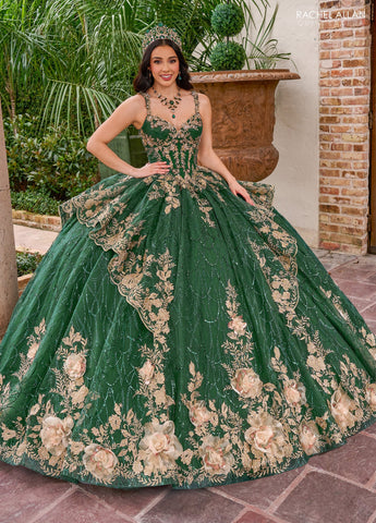 Vestido de festa de quinze anos sem mangas, de Rachel Allan RQ3140
