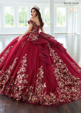 Schulterfreies Quinceanera-Kleid von Rachel Allan RQ3145