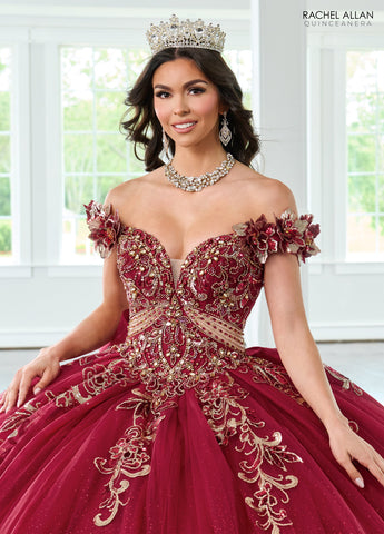 Schulterfreies Quinceanera-Kleid von Rachel Allan RQ3145