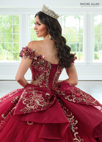 Schulterfreies Quinceanera-Kleid von Rachel Allan RQ3145