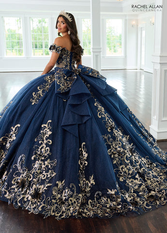 Schulterfreies Quinceanera-Kleid von Rachel Allan RQ3145