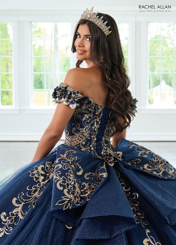 Schulterfreies Quinceanera-Kleid von Rachel Allan RQ3145