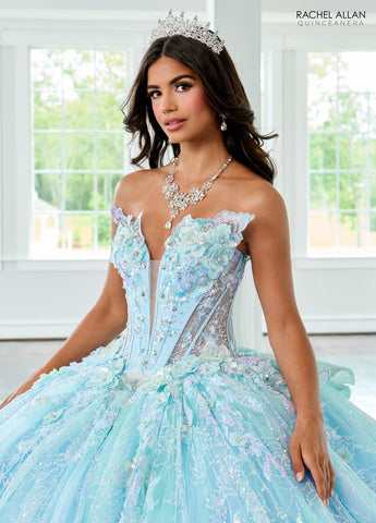 3D-Schmetterlings-Quinceanera-Kleid von Rachel Allan RQ3149