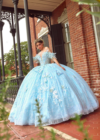 3D-Schmetterlings-Quinceanera-Kleid von Rachel Allan RQ3149