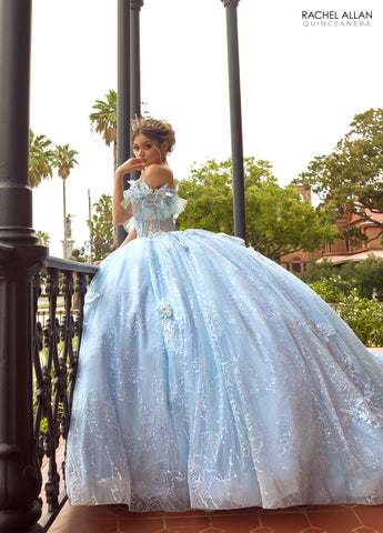 3D-Schmetterlings-Quinceanera-Kleid von Rachel Allan RQ3149