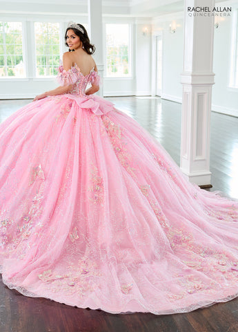 3D-Schmetterlings-Quinceanera-Kleid von Rachel Allan RQ3149
