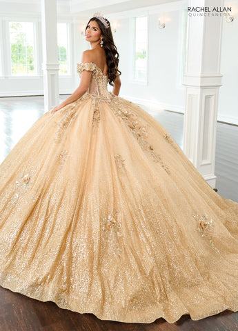 Schulterfreies Quinceanera-Kleid von Rachel Allan RQ3150