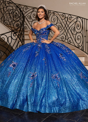 Schulterfreies Quinceanera-Kleid von Rachel Allan RQ3150