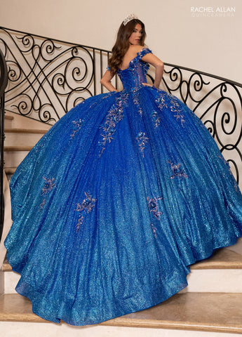 Schulterfreies Quinceanera-Kleid von Rachel Allan RQ3150