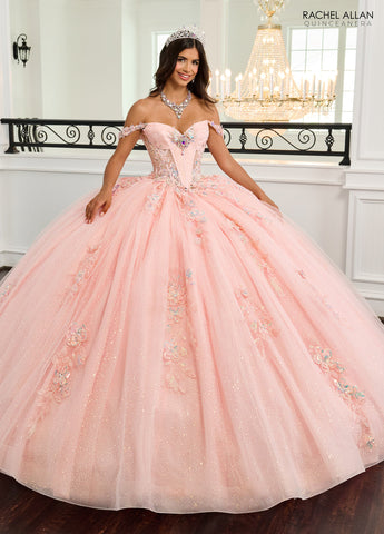 Schulterfreies Quinceanera-Kleid von Rachel Allan RQ3154