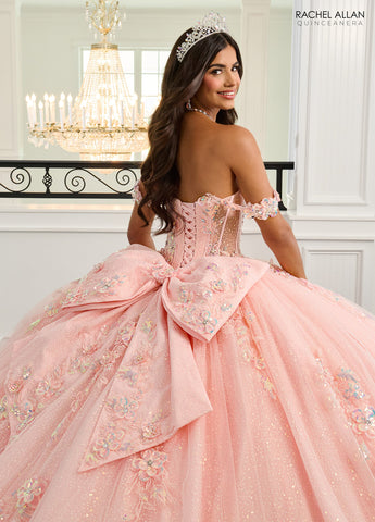 Schulterfreies Quinceanera-Kleid von Rachel Allan RQ3154
