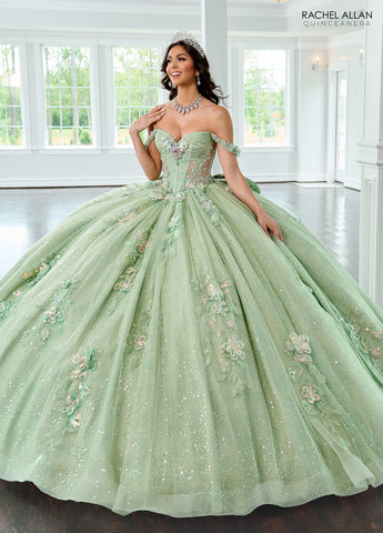 Schulterfreies Quinceanera-Kleid von Rachel Allan RQ3154