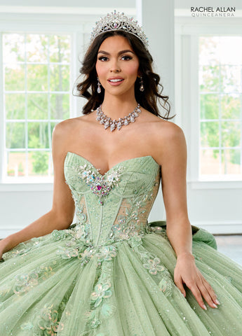Schulterfreies Quinceanera-Kleid von Rachel Allan RQ3154