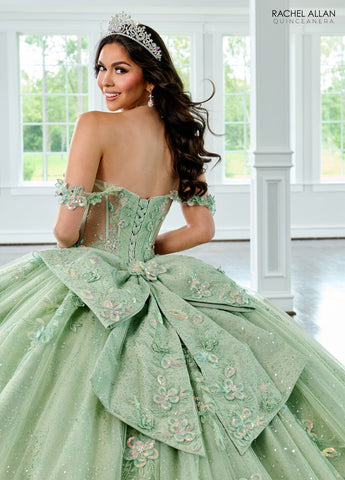 Schulterfreies Quinceanera-Kleid von Rachel Allan RQ3154
