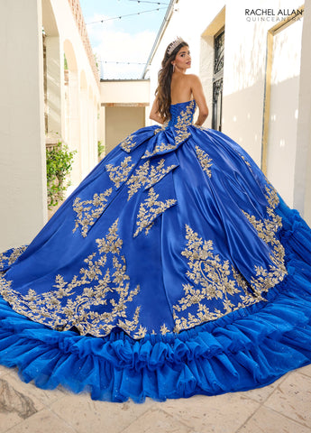 Vestido Charro sem alças para quinze anos de Rachel Allan RQ5010