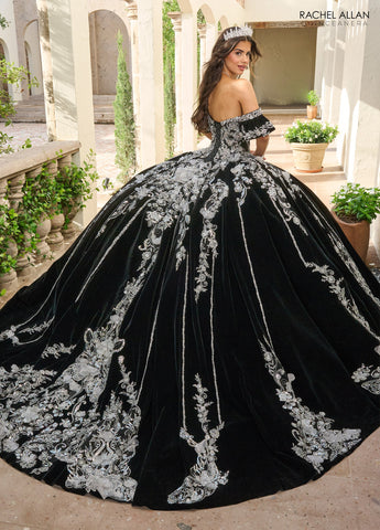 Samt-Charro-Quinceanera-Kleid von Rachel Allan RQ5011