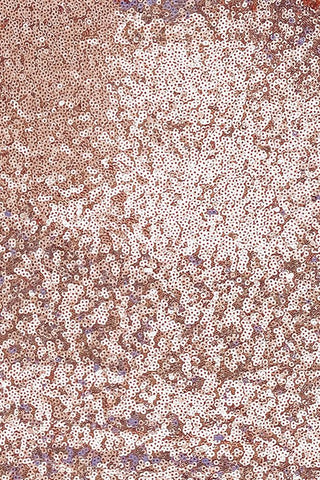 Roségoldenes Mini-Heimkehrkleid mit V-Ausschnitt, Spaghettiträgern und Pailletten, PD441