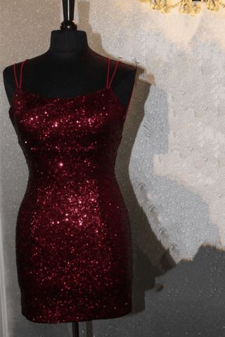 Königsblaues, figurbetontes Mini-Heimkehrkleid mit Pailletten, kurzes Ballkleid PD459