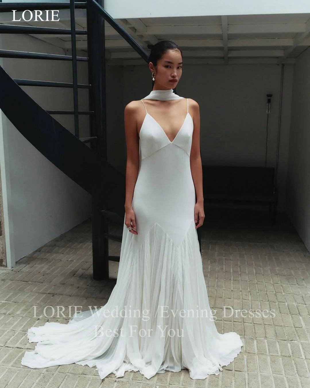 LORIE Exquisite A-Line Wedding Dress Sleeveless Corset Bride Prom Dresses  Chiffon Bridal Gown 2025 Customized