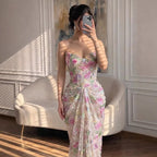 Serene Hill Strapless Mermaid Evening Dress Flower Pattern Formal Wedding Party Gowns for Women 2026 Customized DLA73552