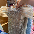 Serene Hill Luxury Beaded Evening Gown 2026 Elegant Off-Shoulder Sparkly Mermaid Party Dress for Women DLA73362 Customized