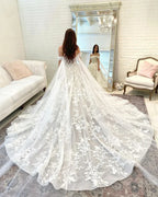 Lakshmigown Princess Lace Wedding Dresses For Women Boho Off the Shoulder Appliques Bridal Dress Sweetheart Ball Gown Customized