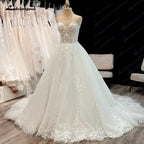 Lakshmigown Classic See Through Sweetheart  Lace Up Wedding Dresses Ball Gowns Vestidos De Novia Plus Size Customized Dress