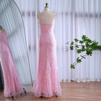 Abito da Sera con Fiocco Rosa di Lusso Dubai LA73061A