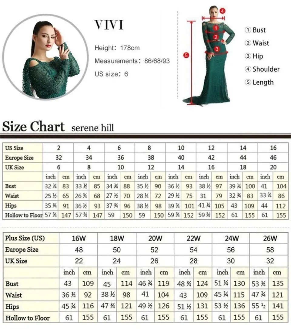 Robe de soirée longue luxueuse Dubaï Lilas Arabe à manches bouffantes et perles scintillantes pour occasion formelle LA72745