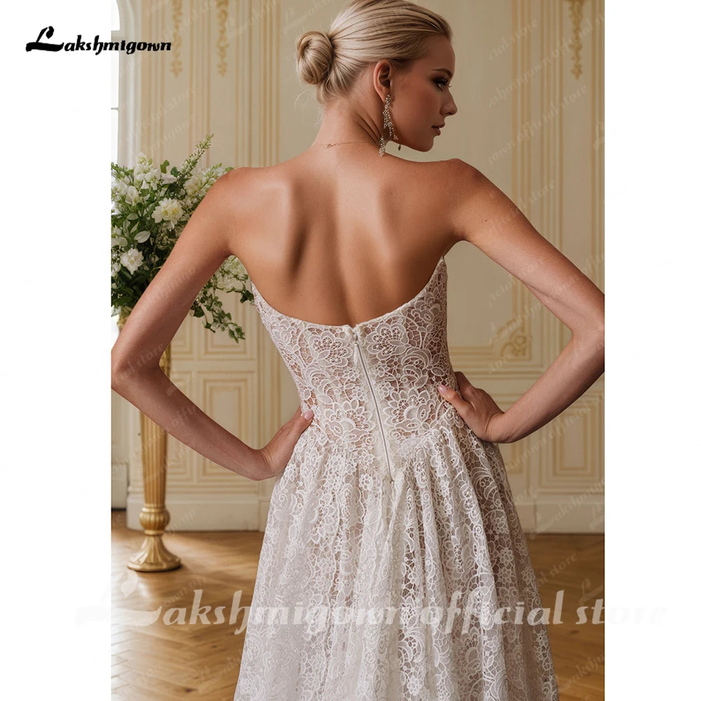 Lakshmigown Sweetheart Off Shoulder Lace Wedding Dress A-line Wedding Gowns For Women Robe De Mariee Customized