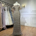 Serene Hill Luxury Beaded Evening Gown 2026 Elegant Off-Shoulder Sparkly Mermaid Party Dress for Women DLA73362 Customized