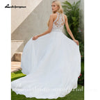 Lakshmigown Bohemian Wedding Dress 2026 New Chiffon Lace Beach Bridal Gowns for Women Robe De Mariage Customized