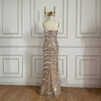 Serene Hill Strapless Luxury Beaded Mermaid Evening Dress for Women Celebrity Party Gowns 2026 Customized DLA73449