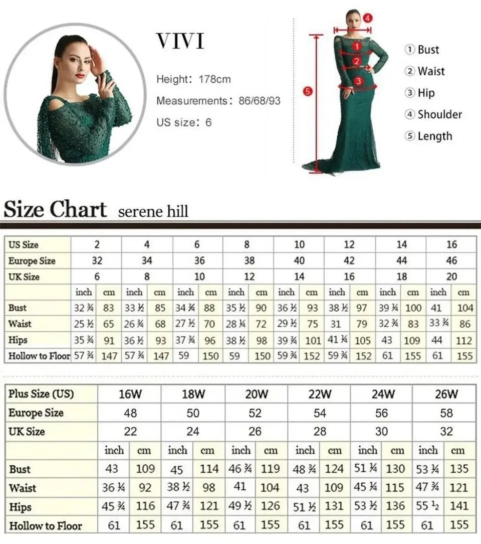 Serene Hill Blue Cape Sleeves A-Line Beaded Evening Dresses Customized Party Gowns for Women DLA72248A