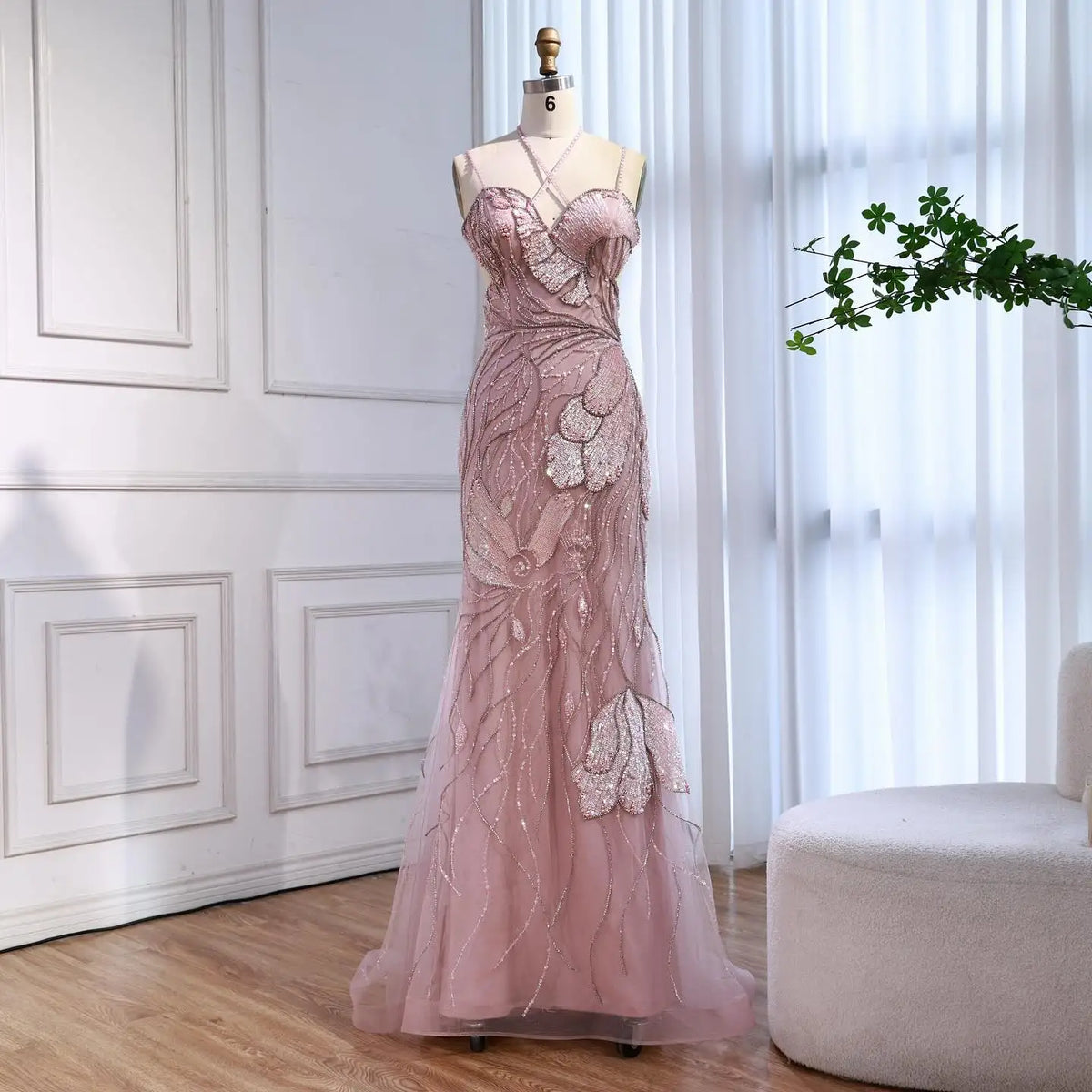 Serene Hill Light Blue Mermaid Evening Prom Dresses 2026 Formal Party Gowns for Women Vestidos De Fiesta DLA72492 Customized