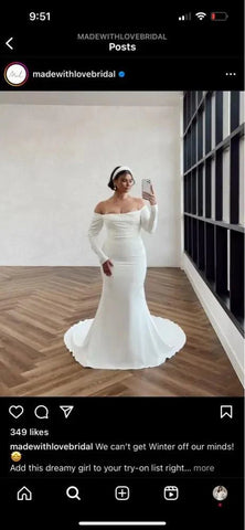 Vestido de noiva NumberSea 2025 feito à medida 