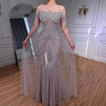 Serene Hill 2026 Mermaid Evening Gowns Pearl Beaded Tassel Formal Party Dresses for Wedding Guest DLA73148B Customized
