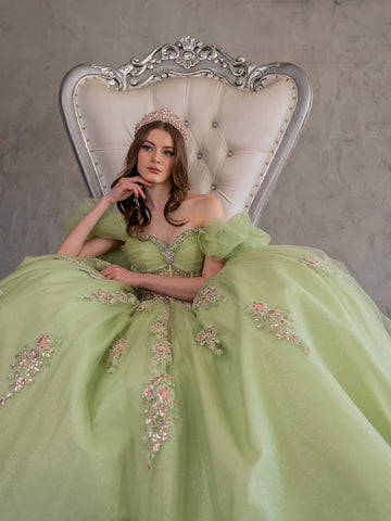 Schulterfreies Korsett-Ballkleid von Calla SCL30012