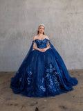 Schulterfreies Ballkleid mit Cape-Ärmeln von Calla SCL30014