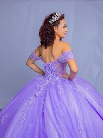 3D-Schmetterlings-Ballkleid mit schulterfreiem Schnitt von Calla SCL30015