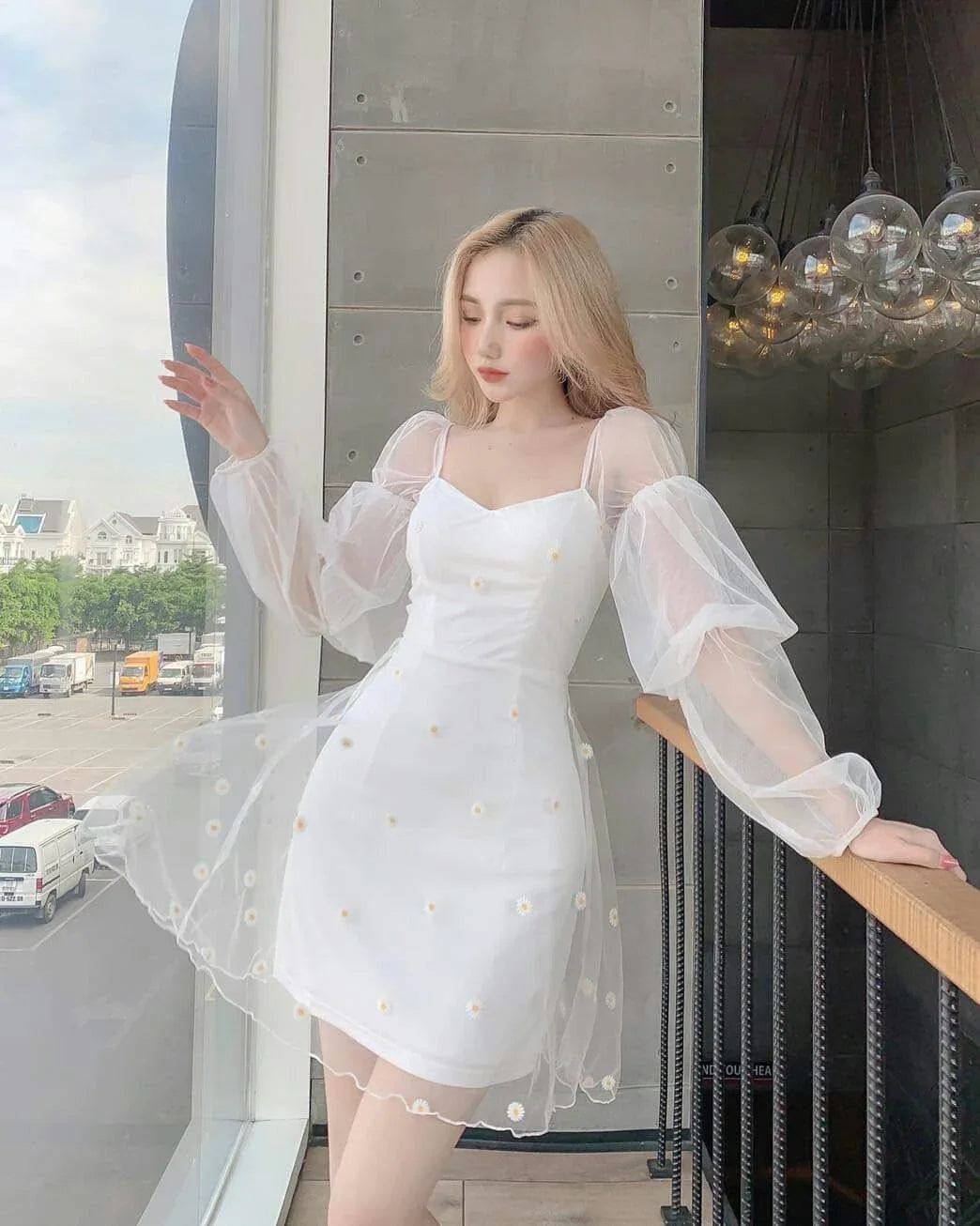 Vestido Blanco Encantador Tipo Funda para Baile de Bienvenida Vestido Blanco para Fiesta Y2179