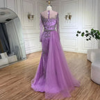 Serene Hill Caramel Mermaid Evening Dresses With Beaded Skirt And Lace-up Detail For Wedding Party 2025 DLA72376 Customized